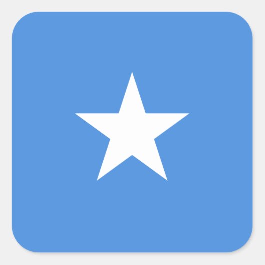 Somalia-Flagge Quadratischer Aufkleber (Vorderseite)