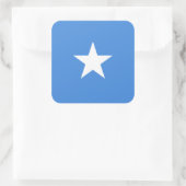 Somalia-Flagge Quadratischer Aufkleber (Tasche)