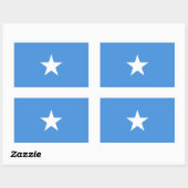 Somalia-Flagge Rechteckiger Aufkleber (Blatt)