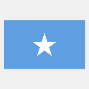 Somalia-Flagge Rechteckiger Aufkleber