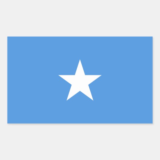 Somalia-Flagge Rechteckiger Aufkleber (Vorderseite)