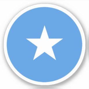 Somalia-Flagge Rund Aufkleber