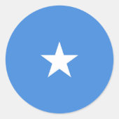 Somalia-Flagge Runder Aufkleber (Vorderseite)
