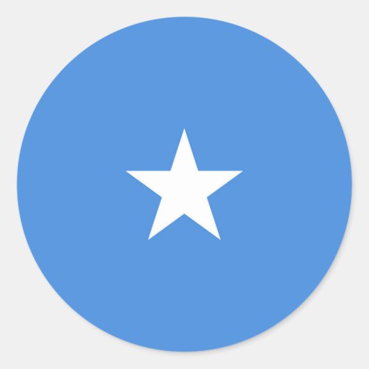 Somalia-Flagge Runder Aufkleber (Vorderseite)