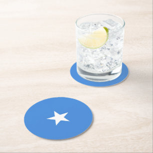 Somalia-Flagge Runder Pappuntersetzer