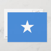 Somalia - Flagge Somalias Postkarte (Vorne/Hinten)