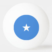 Somalia-Flagge Tischtennisball (Rückseite)