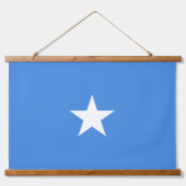 Somalia-Flagge Wandteppich Mit Holzrahmen (Vorderseite 2)