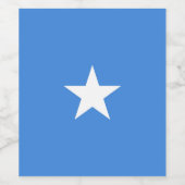 Somalia-Flagge Weinetikett (Einzelnes Label)