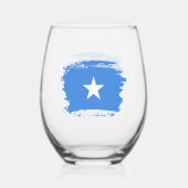 Somalia-Flagge Weinglas Ohne Stiel (Vorderseite)
