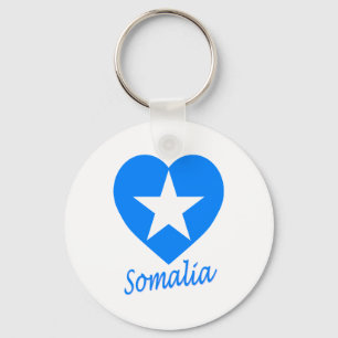 Somalia-Flaggen-Herz Schlüsselanhänger