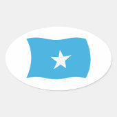 Somalia-Flaggenaufkleber Ovaler Aufkleber (Vorderseite)