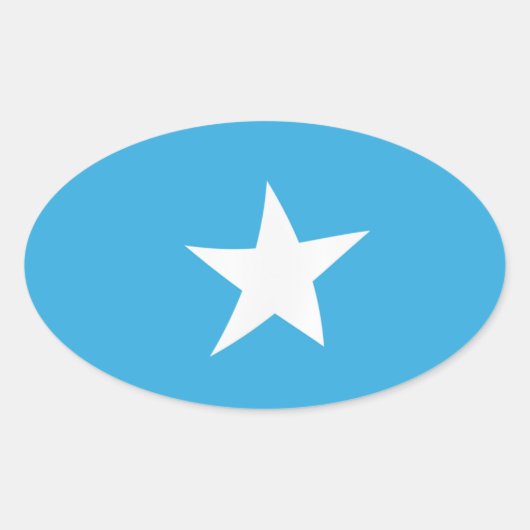 Somalia-Flaggenaufkleber Ovaler Aufkleber (Vorderseite)