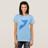 Somalia-Flaggenkarte T-Shirt (Vorne ganz)