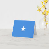 Somalia-Flaggennotecard Karte (Gelbe Blume)