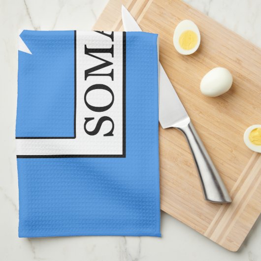 Somalia Geschirrtuch (Viertel Falte)