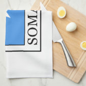 Somalia Geschirrtuch (Viertel Falte)