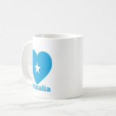 Somalia-Herzenflagge Kaffeetasse (Vorderseite Links)