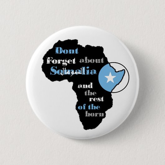 Somalia-Hilfsknopf "Afrika existiert" Reihe Button (Vorderseite)