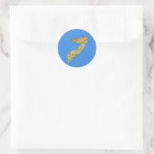 Somalia-Karten-Aufkleber Runder Aufkleber (Tasche)