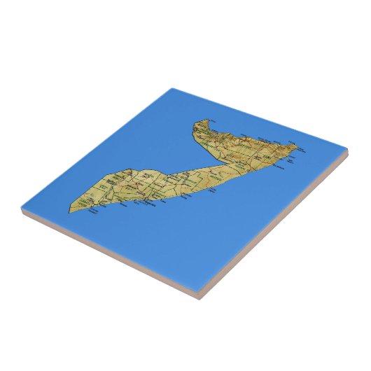 Somalia-Karten-Fliese Fliese (Seite)