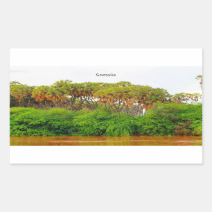 Somalia, Landschaftsfotografie Rechteckiger Aufkleber