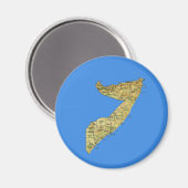 Somalia Map Magnet (Vorderseite/Rückseite)