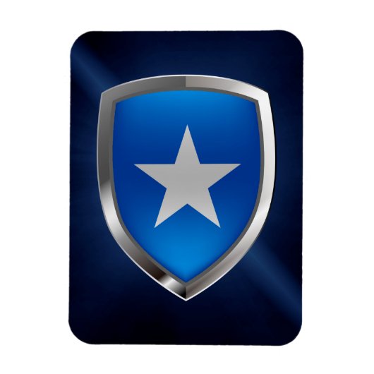 Somalia-Metallic-Emblem Magnet (Vertikal)