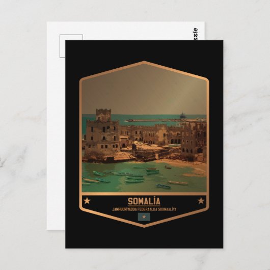 Somalia Postkarte (Vorne/Hinten)