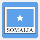 Somalia Quadratischer Aufkleber (Vorderseite)