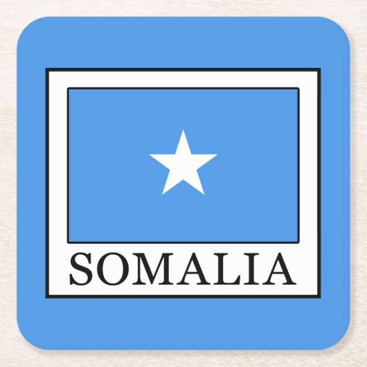 Somalia Rechteckiger Pappuntersetzer (Vorderseite)