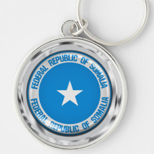 Somalia-Runde Schlüsselanhänger