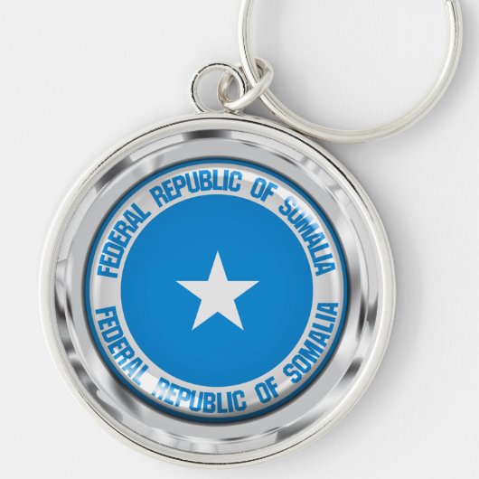 Somalia-Runde Schlüsselanhänger (Vorne)