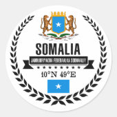 Somalia Runder Aufkleber (Vorderseite)