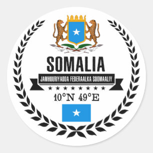 Somalia Runder Aufkleber