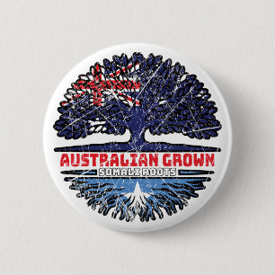 Somalia Somali Australien Tree Roots Button