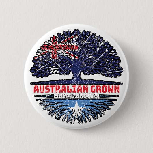 Somalia Somali Australien Tree Roots Button (Vorderseite)