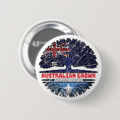 Somalia Somali Australien Tree Roots Button (Vorne & Hinten)