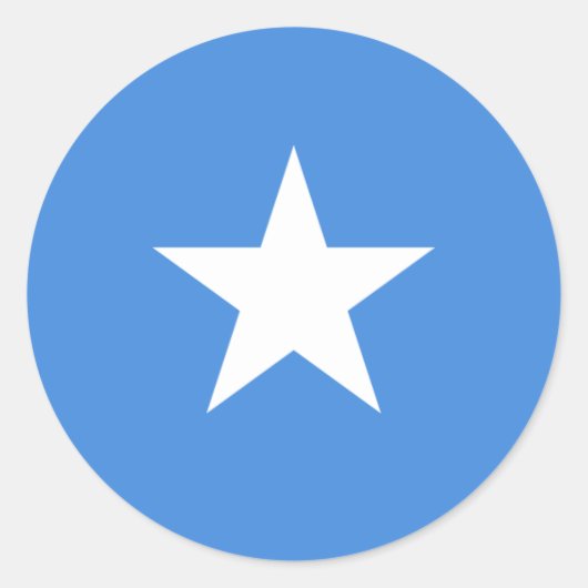 Somalia/Somali/Somalische Flagge Runder Aufkleber (Vorderseite)