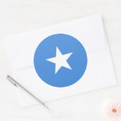 Somalia/Somali/Somalische Flagge Runder Aufkleber (Umschlag)