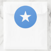 Somalia/Somali/Somalische Flagge Runder Aufkleber (Tasche)