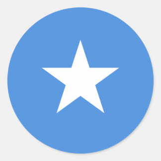 Somalia/Somali/Somalische Flagge Runder Aufkleber