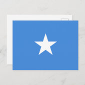 Somalia (Somalische Flagge Postkarte) Postkarte (Vorne/Hinten)