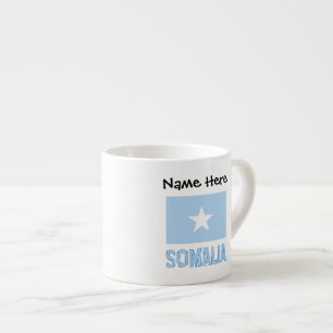 Somalia Somalische Flagge Schwarz Personalisierung Espressotasse