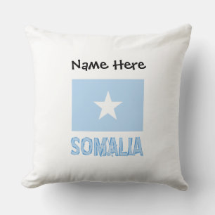 Somalia Somalische Flagge Schwarz Personalisierung Kissen
