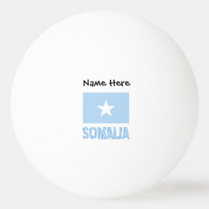 Somalia Somalische Flagge Schwarz Personalisierung Tischtennisball