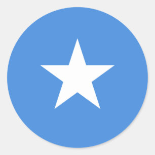 Somalia/somalische/somalische Flagge Runder Aufkleber