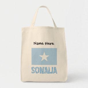 Somalia und Somalische Flagge Personalisiert Tragetasche