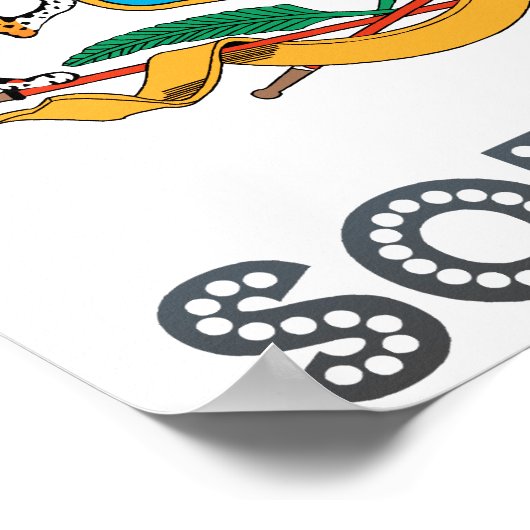 Somalia-Wappen Poster (Ecke)