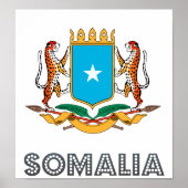 Somalia-Wappen Poster (Vorne)